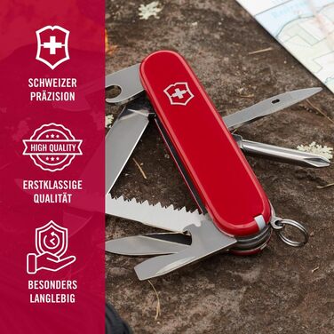 Швейцарський армійський ніж Victorinox Hiker, мультитул, 13 функцій, лезо, консервний ніж, викрутка (одинарна)