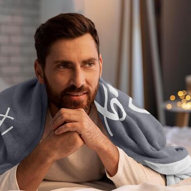 Подарунки для найкращих друзів, ковдра-обіймач на день народження дівчини, подарунки на день народження для жінок, найкращих друзів, чоловіків, хлопців, сестер, колег, сірі, 150*200 см