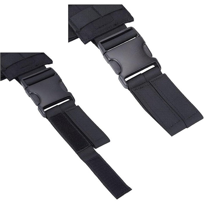 Тактична кобура на ногу з регульованою платформою Molle-модуль універсальний чохол на ліву/праву ногу чорний