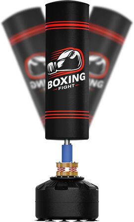 Боксерська груша, що стоїть окремо, 180,3 - 117,9 кг, важка боксерська груша з 12 присосками, підставка для кікбоксингу, спортзалу