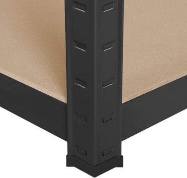 Стелаж Yaheetech для важких умов експлуатації, 180 x 90 x 60 см, 5 полиць, металева полиця, максимальне навантаження 875 кг, 90x180x60 см