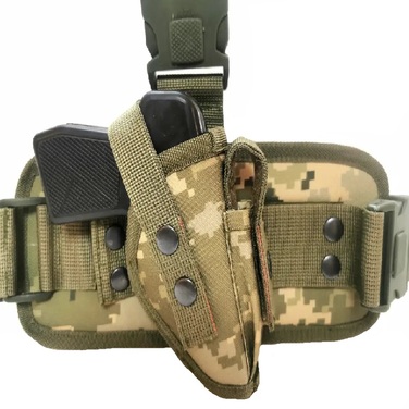 Кобура на стегно для ПМ кордура Kirasa піксель(Арт.KI281)