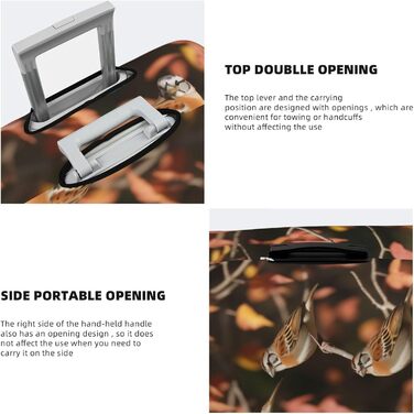 Чохол для валізи Sparrow, міцний захист, підходить для багажу розміром 45,7 - 81,3 см, малий, Чорний