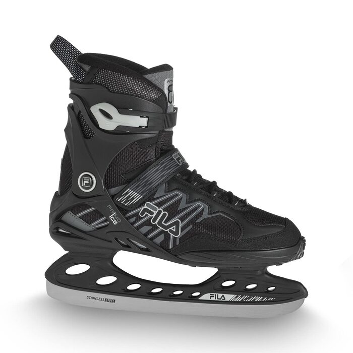 Ковзани для прогулянок FILA Primo Ice Чоловічі Для хокею та катання Леза з нержавіючої сталі Надійна підтримка та високий комфорт чорний/сірий, 43.5