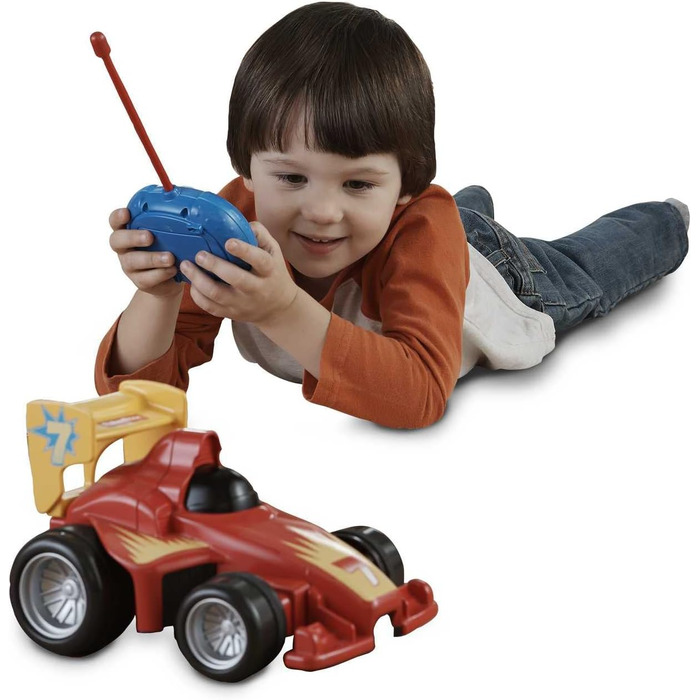 Машинка Fisher-Price на дистанційному управлінні від 3 років Моя перша машинка на дистанційному управлінні для дітей від 3 років Гоночна машинка на дистанційному управлінні Подарунок, 3 роки хлопчик, дівчинка Дитяча іграшка від 3 років, GVY94