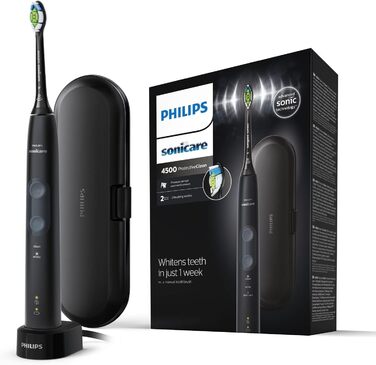 Звукова електрична зубна щітка Philips Sonicare ProtectiveClean 4500 (модель HX6830/53) Чорний