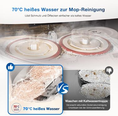 Робот-пилосос ECOVACS DEEBOT T30 PRO OMNI з міні-станцією, з технологією TruEdge, дизайном ZeroTangle, потужністю всмоктування 11