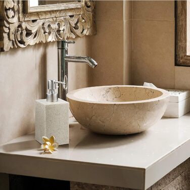 Дозатор для мила Relaxdays 300 мл, багаторазовий, для ванної кімнати, кухні, квадратний дозатор для рідкого мила, поліуретан, насо