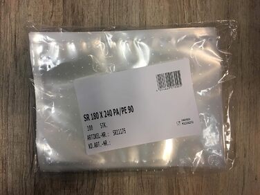 Гладких вакуумних пакетів Герметичні бічні пакети Мішки для заморожування 180 x 240 мм, 1000