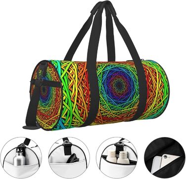 Яскрава дорожня сумка-мішок Dream Rainbow, спортивна сумка для фітнесу, велика сумка для подорожей та покупок, сумка на нічліг та на вихідні для чоловіків та жінок