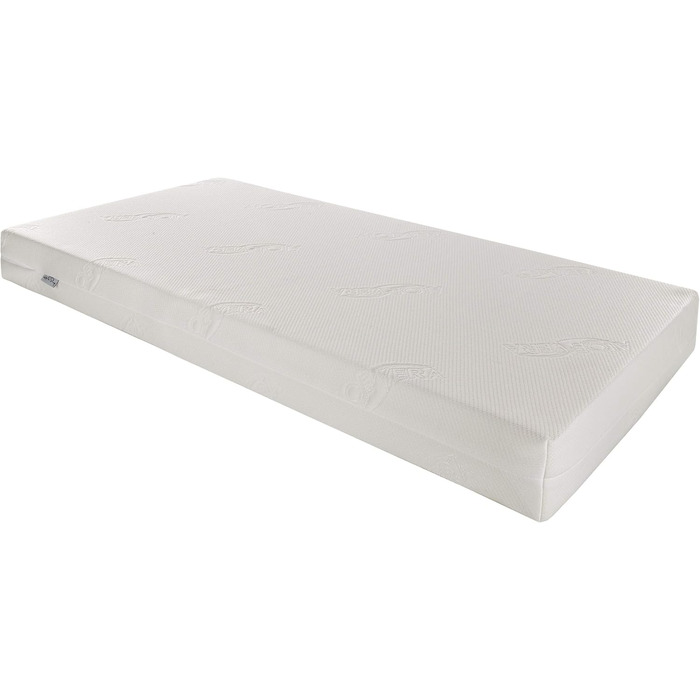 Дитяче ліжко Jacob, біле, з шухлядою, 120 x 60 см, включаючи матрац та чохол, дерев&39яні захисні поручні, захисний чохол