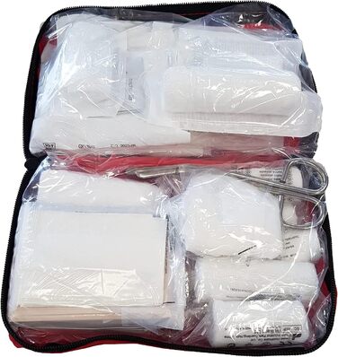 Аптечка червоного кольору - Мінімальний термін зберігання мін. 4 роки Без масок, 10039 KFZ -