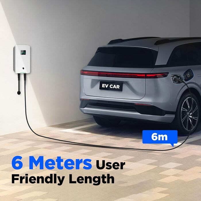 Зарядна станція для електромобілів Morec 7KW 32A ev зарядний пристрій типу 2 за стандартом ЄС IEC 62196-2 шт. екер з кабелем живле