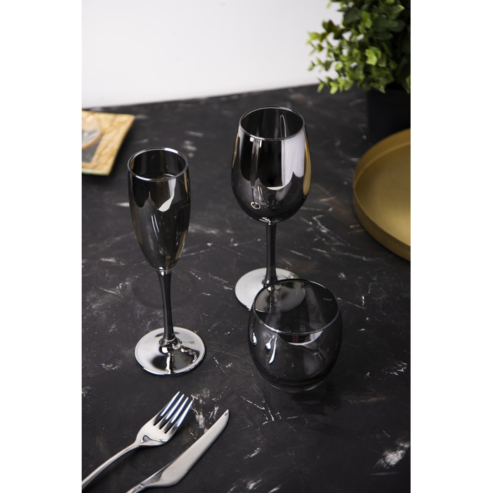 Набір келихів Luminarc Delice Graphite, 6х160 мл (6995351)