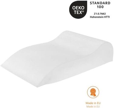 Подушка для підняття ніг sleepling, подушка для ніг, позиціонуюча подушка для дорослих, подушка для колін 40 x 68 x 16,5 см, 100 поліестер, можна прати при 60 градусах, стандарт Oeko-Tex 100, зроблено в ЄС 40 x 68 x 16,5 см поліестер