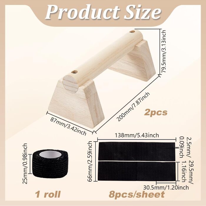 Дерев&39яні ручки для віджимань AHANDMAKER з 2 предметів, паралельні лапи, ручки для калістеніки, ручки для віджимань, фітнес-блоки для чоловіків, силові тренування рук