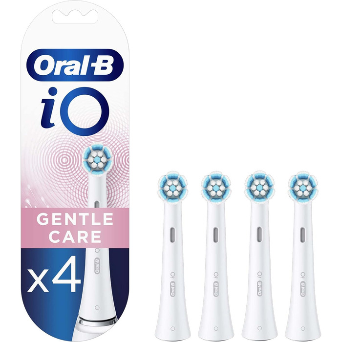 Наконечники зубної щітки Oral-B iO Gentle Care, упаковка 4 шт. и білі