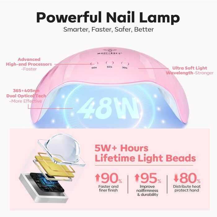 Набір полігелю Modelones (6 кольорів + лампа)