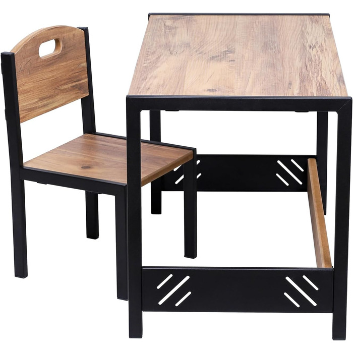 Промислове житло Ігровий стіл - Стіл для занять - Дитячий стіл і стільці - Дитячий письмовий стіл - Монтессорі - Меблі для дитячої