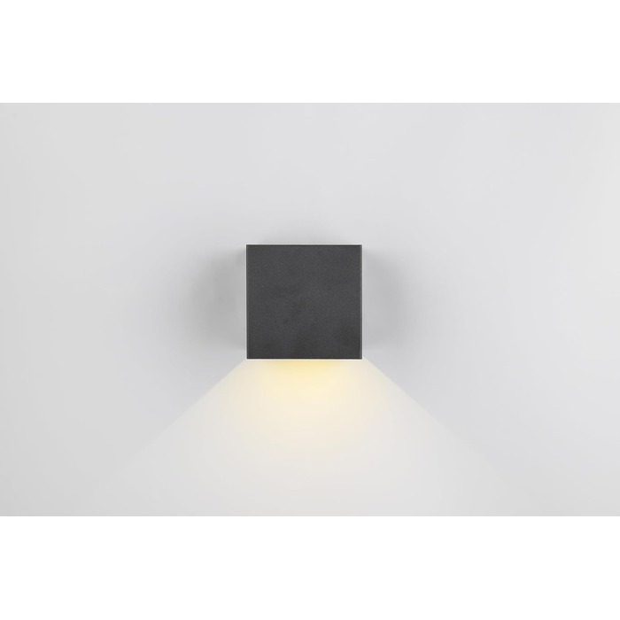 Стільний LED-бра на акумуляторі Reality Talent R27759132, матовий чорний метал, магнітне кріплення, 2 шт. 0.5 Вт, датчик сутінків та руху, двостороннє освітлення (вгору та вниз), зарядка USB-C