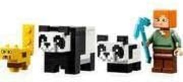 Конструктор з фігурками Алекса та тварин, іграшки для дівчаток і хлопчиків від 5 років, 21158 Minecraft The Panda Nursery