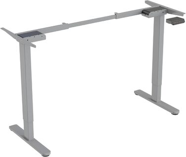 Каркас електричного столу SVITA DOBON для стільниці, регульовані по висоті ніжки, функція пам&39яті, подвійний двигун, металевий, сірий
