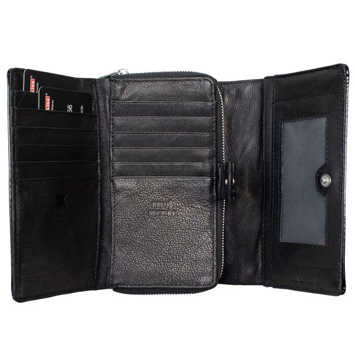 Гаманець жіночий шкіряний Semi Line RFID Black (P8229-0)