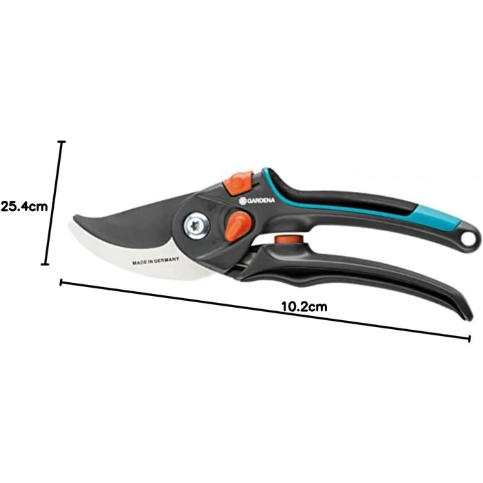 Садові ножиці Gardena B/S XL Ножиці для дерев, безпечні для рослин, з обхідним лезом для гілок та сучків, максимальний діаметр різання 24 мм, безступінчасте відкриття ручки (8905-20) Одинарні
