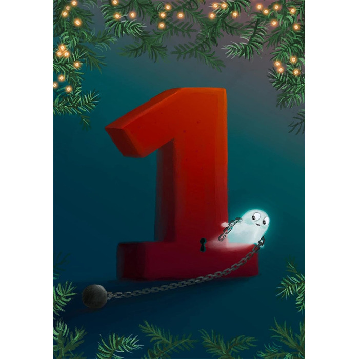 Книга-адвент-календар Різдвяний привид Тобіас Гольдфарб, 24 розділи