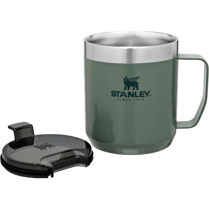 Термокружка Stanley Classic Legendary Camp Mug 354 мл - двостінна вакуумна ізольована кавоварка з собою - без вмісту бісфенолу - м