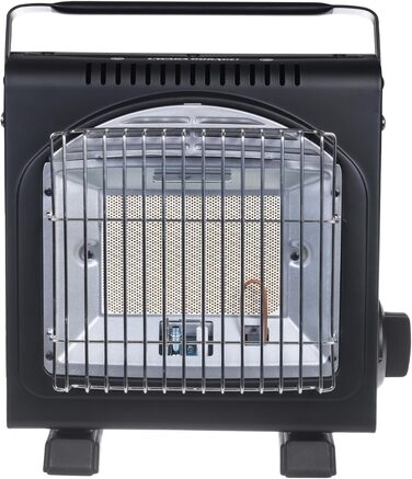 Портативний газовий обігрівач Alpen Camping IK1100, витрата газу 124 г/год, п&39єзорозпал (газова духовка 12 картриджів по 400 мл)