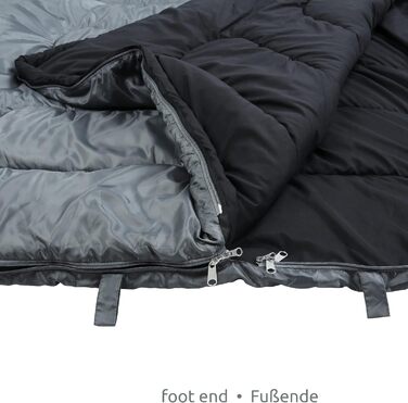 Ваш спальний мішок GEAR 2 Man Marin -7C Ковдра Спальний мішок 220x150 см Двоспальний мішок 3-4 сезони Синій сірий