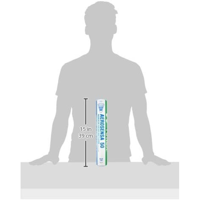 Воланчик YONEX AeroSensa-50 з гусячим пір&39ям, 1 дюжина білих, 12 шт.