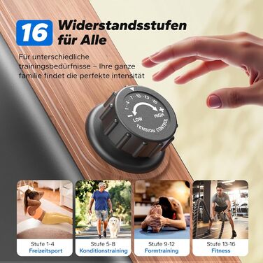 Складаний домашній гребний тренажер MERACH, магнітний, тихий гребний тренажер з ексклюзивним додатком, покращеними та подовженими напрямними рейками для більшої свободи рухів, ручне регулювання R15B2 (класичний)