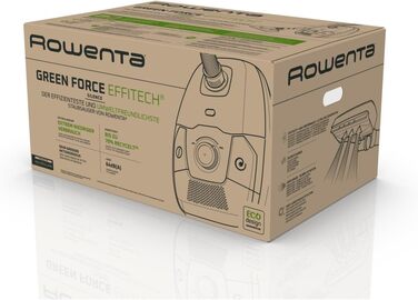 Пилосос з мішком 400 Вт 4,5 л мішок для пилу 99,98 HEPA-фільтрація 12 м радіус дії компактний дизайн вкл. аксесуари чорний Будинок