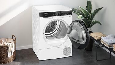 Сушильна машина з тепловим насосом Siemens speedPack iQ500 до 8 кг енергоспоживання 176 кВтгод/рік, програма selfCleaning