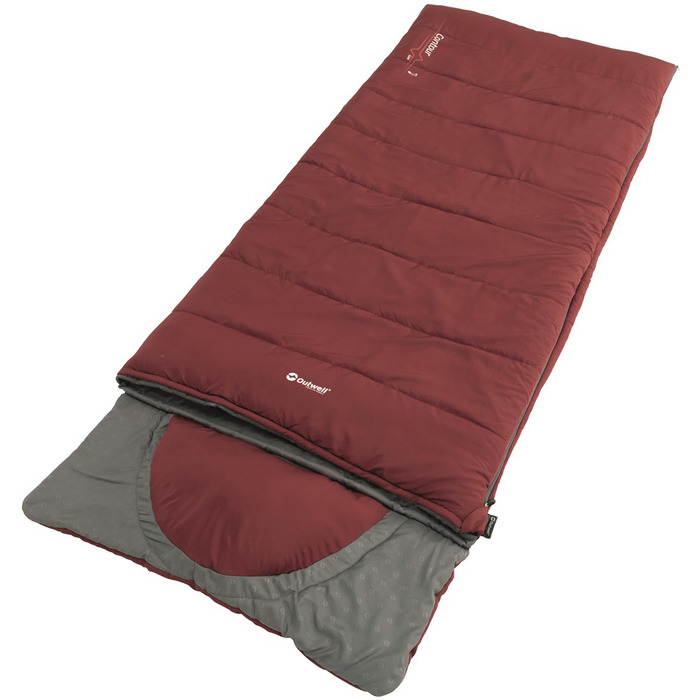 Спальний мішок Outwell Contour Lux Reversible/-3°C Red Right (230383)