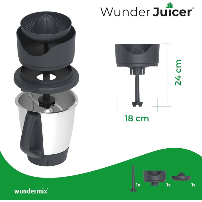 Соковижималка WunderJuicer для Thermomix TM6, TM5 & TM31 Соковижималка і соковижималка для цитрусових Зроблено в Німеччині