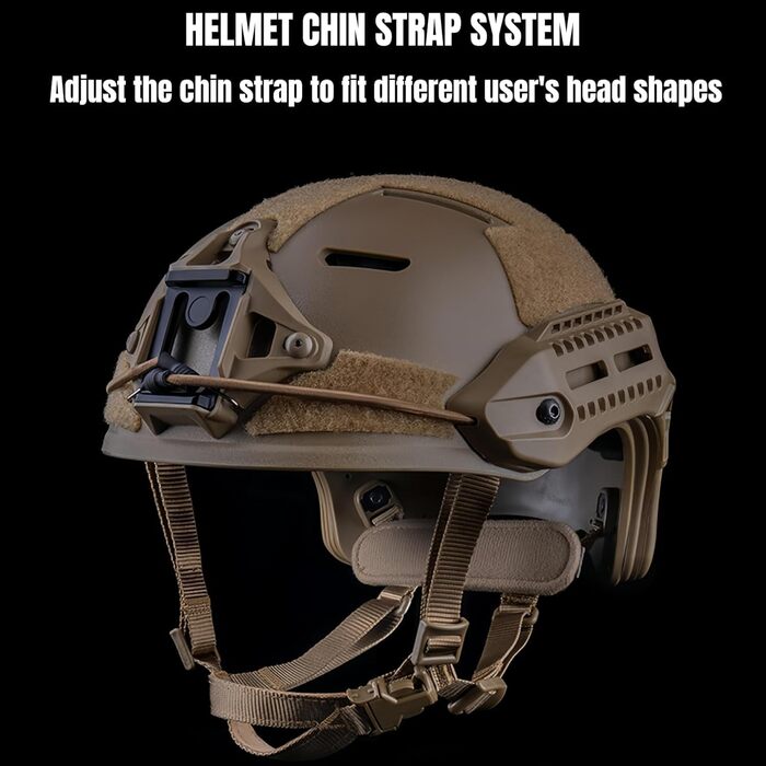 Тактичний шолом MK M.ETK F1UX у стилі комфортної внутрішньої підкладки для спорту на свіжому повітрі, полювання, стрільби, страйкболу, чорного кольору