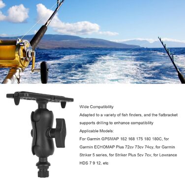 Монтажна база ехолота Annadu, універсальна монтажна пластина, поворотний м'яч на 360 градусів, шестигранна основа, електроніка, кріплення для ехолота, легке встановлення, морський, човен, байдарка, аксесуари