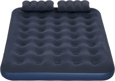 Надувний матрац Outsunny для 2 осіб, що самонадувається, килимок для сну, надувне ліжко з ручним насосом та подушкою, надувний матрац, матрац для гостей, килимок для сну, ліжко для гостей для кемпінгу та домашнього використання, 203 x 152 x 22 см