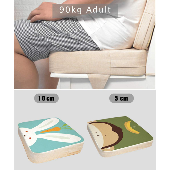 Дитячий бустер сидіння подушка стілець, Fansu Baby портативний сидіння подушка мультфільм дизайн квадратний регульований розбірний