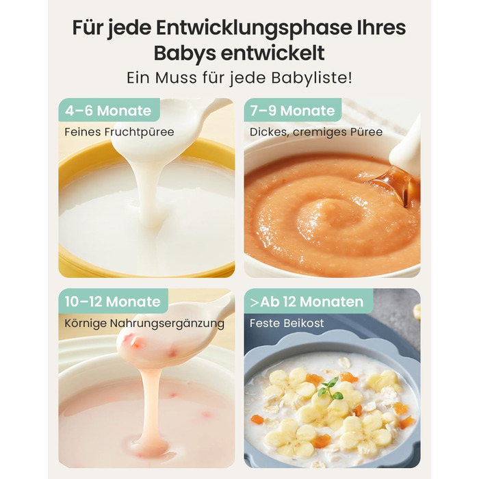 Дитяча харчова машина GROWNSY – пароварка, блендер і стерилізатор 3-в-1