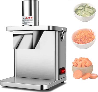 Електричний овочевий подрібнювач Quixnova, 250 Вт, автоматична картоплерізка для цибулі, комерційний автоматичний подрібнювач овочів - регульований