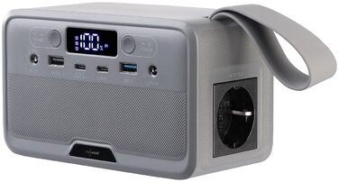Кемпінгова електростанція Revolt Powerstation Електрична станція та сонячний генератор потужністю 89,6 Втгод, 230 вольт, 100 Вт (літій-літій-полімерний акумулятор, з виходом 12 вольт, ноутбук)