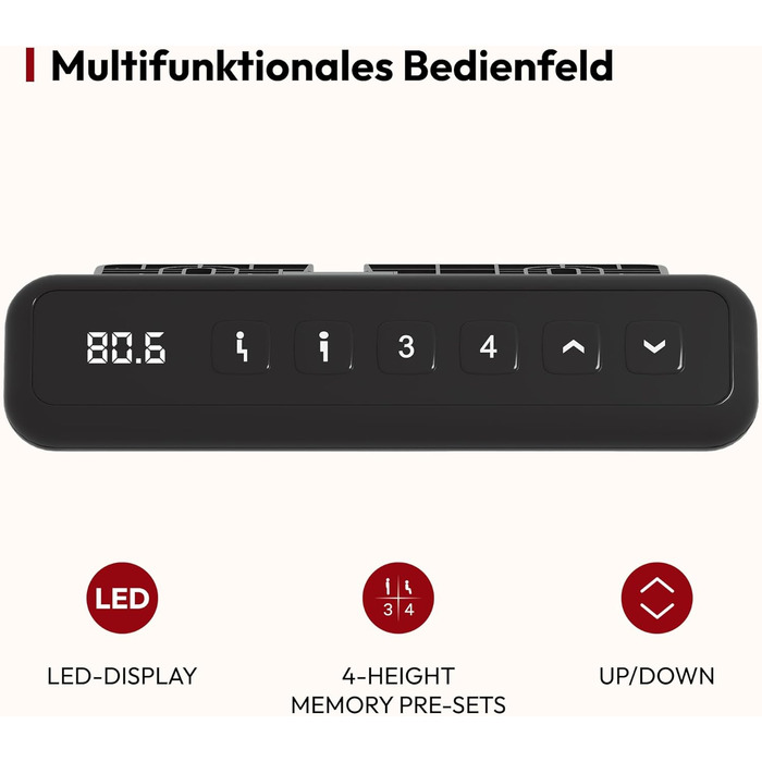 Письмовий стіл з регульованою висотою 10060 см із суцільною стільницею компактний стіл для роботи стоячи та сидячи для невеликих приміщень, ергономічний та стильний, білий 100 x 60 см білий