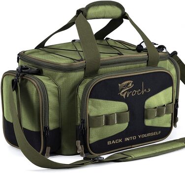 Рибальська сумка Croch для рибальських снастей і аксесуарів з поясом і наплічним ременем Army Green Пояс і наплічний ремінь Army Green