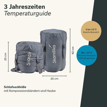 Спальний мішок Skandika Vegas XXL Мумія-спальний мішок з/без полібавовняної підкладки, для дорослих, що з&39єднується, подвійний спальний мішок, 3 сезони, до -12C, 220 x 110 см Зимовий відпочинок на природі, кемпінг, походи, чорний/помаранчевий Блискавка 