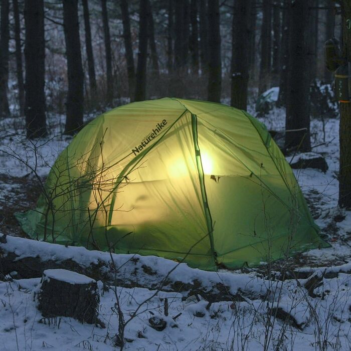 Намет Naturehike Star-River, двомісний намет на 2 особи, надлегкий намет, для походів, водонепроникний, для пішого туризму, кемпінговий намет, 20D, зелений