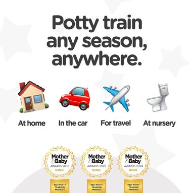 Відзначене нагородами портативне дитяче сидіння для унітазу, яке діти можуть брати куди завгодно